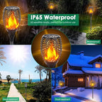 TomCare Solar Lights Outdoor 99 LED Higher & Larger Flickering Flame Solar - Image 8