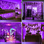 JMEXSUSS 300LED Purple Christmas Lights - Image 8