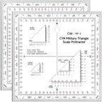 Zonon 2 Pcs 5 Inch Military Map Protractor Military Style Utm/mgrs Coordinate by Zonon