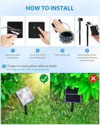Brightown Solar Outdoor String Lights - 50 FT 120 LED Solar String Lights - Image 8
