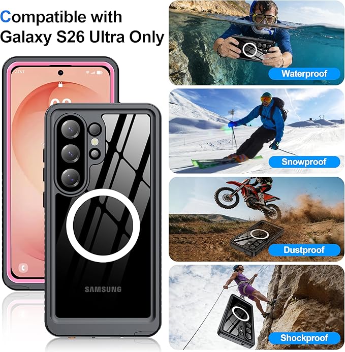 ANTSHARE IP68 Waterproof Case for Samsung Galaxy S26 Ultra - Image 8