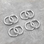 Gkeygo Key Ring Clip, 4/5 Inch Keychain Rings, 8 Pack Round Carabiner Clip - Image 7