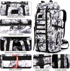 Hiking Backpack for Men 70L/100L Camping Backpack Military Rucksack Molle 3 - Image 6