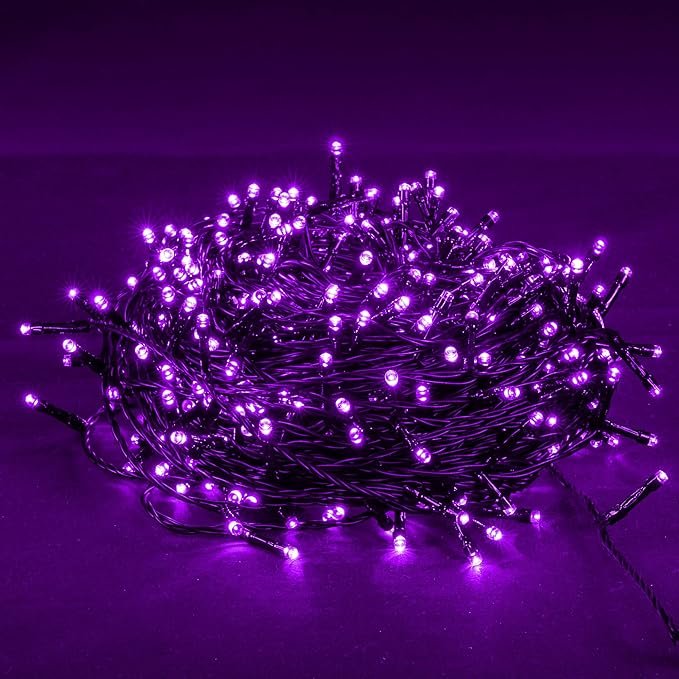 DAZZLE BRIGHT Halloween 300 LED String Lights, 100FT Connectable String Lights - Image 4