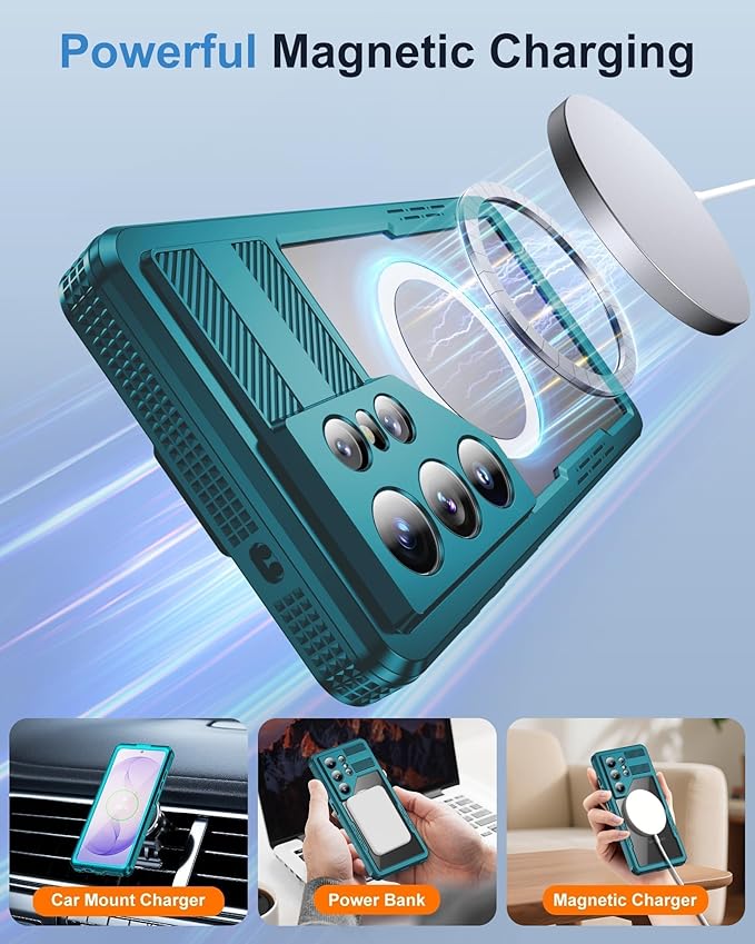 for Samsung Galaxy S26 Ultra Waterproof Case, Magnetic Heavy Duty Military - Image 8