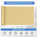 KING MOUNTAIN Canvas Repair Patch 16×60 Inch Self-Adhesive Waterproof Fabric - Image 4