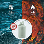 BUZIO 64oz Insulated Water Bottle, Half gallon Stainless Steel Jug, Triple Wall - Image 2