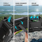 Emergency Radio Waterproof Bluetooth Speaker, Portable AM FM Radio - Image 4