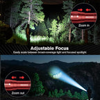 RECHOO LED Flashlight 2 Pack Red, Tactical Flashlights High Lumens - Image 3