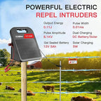 Solar Electric Fence Charger-0.11J-10 Miles, Maximum Output Voltage 8100V- - Image 2