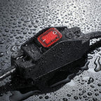 Outdoor Waterproof On/Off Switch Extension Cord, Heavy Duty 125v/250v Black - Image 5