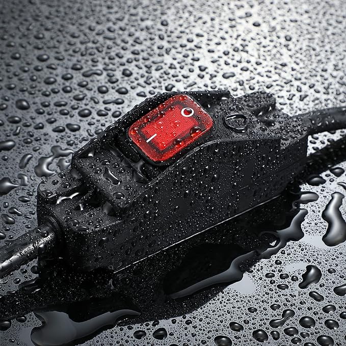 Outdoor Extension Cords with Switch Waterproof Switch 3 Prong Extension Cord - Image 5