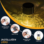 GIGALUMI Solar Lights Outdoor Waterproof, 16 Pack Solar Hanging Lights Garden - Image 4