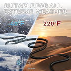 LUCKY TL 2 Pack Indoor Outdoor Extension Cord, 16/3 Gauge Black Short Extension - Image 6