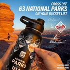 DYSANKY National Parks Water Bottle – 32 oz Insulated Stainless Steel Bottle - Image 3