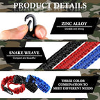 Shappy 3 Pcs Paracord Keychain Weave 550 Paracord 9 Inch Tactical Lanyard - Image 3