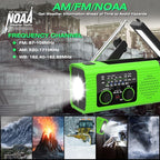 NITIGO Emergency Radio, Reading Lamp, Flashlight, SOS Alarm, Headphone Jack - Image 2