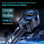 2 Pack Multifunctional Portable Stroller Fan 4 Speed 6600rpm High Speed Usb - Image 4