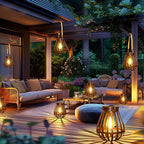 Solar Lanterns Outdoor Waterproof: Metal Hanging Lights - Image 6