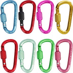 Multi-Pack Aluminum Carabiner Clips, Outdoor Activities by Unknown