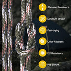 850Ib Reflective ParachuteRope, 50/100/200/500/1000ft 4MM 11 Strand Cords - Image 6