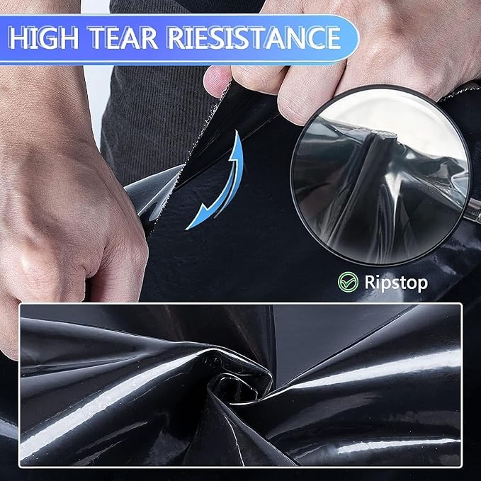 ToLanbbt Pond Liner 10 FT x 15 FT HDPE Pond Liners, 20 Mil UV Resistant - Image 3