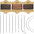 Upholstery Repair Kit: Waxed Sewing Thread & Heavy Duty Needles by VONEEDL