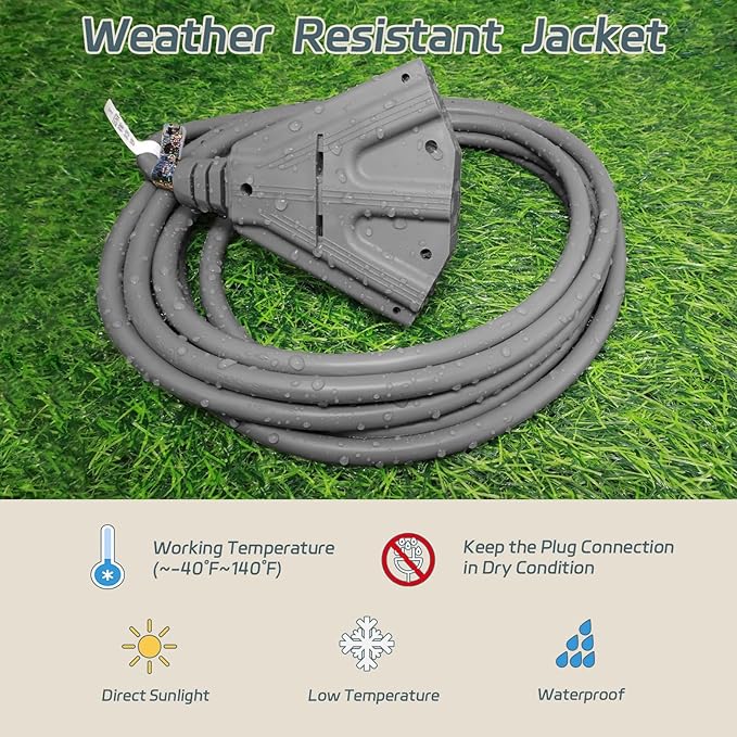 EP 2 Pack 10 Ft Outdoor Extension Cord - Image 4