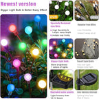 NBQQ Solar Garden Lights Outdoor, Swaying Light Waterproof Solar Lights Outdoor - Image 4