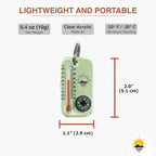 Sun Company LumaGage | Multi-Functional Glow-in-The-Dark Zipper Pull Compass & - Image 3