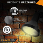 Ciata 15" Outdoor Security Flood Light 2 Head - Image 5