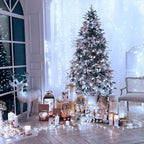 JMEXSUSS 300 LED Christmas Lights Clear Wire, 8 Modes White Christmas String - Image 5