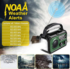 59200mWh Emergency Radio - 16000mAh Portable Solar Hand Crank NOAA/AM/FM - Image 4