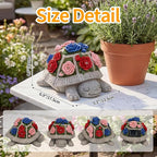 Solar Garden Decor Outdoor Turtle Statue - Image 2