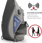 G4Free Canvas Sling Bag Crossbody Backpack - Image 2