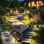 Ahaorigin 8 Pack Solar Pathway Lights Outdoor, 12 Brighter LED Solar Lights - Image 7