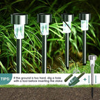 GIGALUMI 16 Pack Solar Lights Outdoor Waterproof, Stainless Steel LED Solar - Image 7