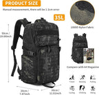 HUNTVP Tactical Backpack for Men 35L Military Backpack MOLLE 1000D Army Daypack - Image 4