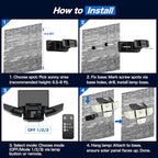 Adewalk Outdor Security Solar Light -4Pack 188 LED Solar Motion Sensor Light - Image 5