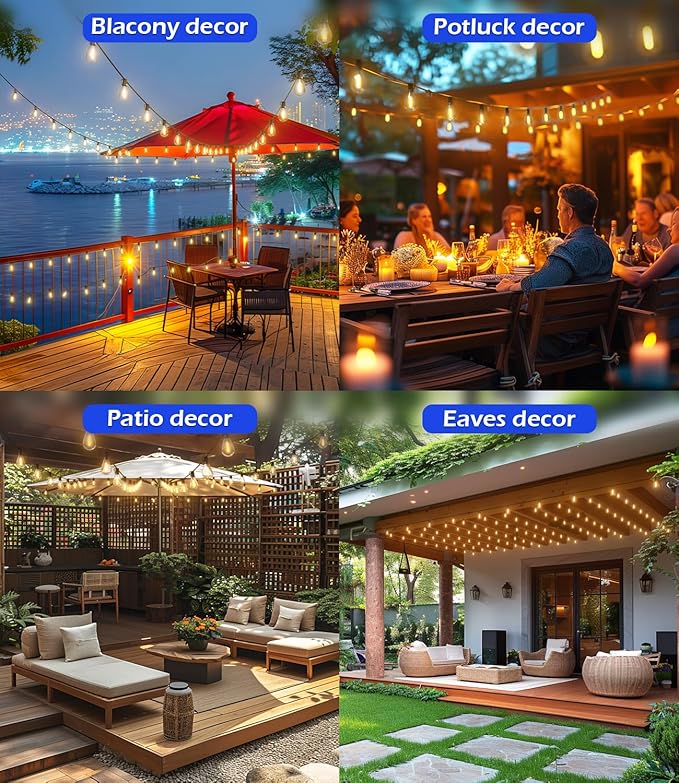 luckystyle 30FT LED Outdoor String Lights - Image 7