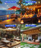 luckystyle 120FT LED Outdoor String Lights - Image 7