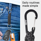 EOTW Paracord Keychain for Men Women Paracord Carabiner Backpack Keychain - Image 4