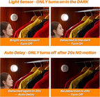 STAR-SPANGLED 3 Pack 3.1” Motion Sensor Lights Indoor AA Battery Operated - Image 4