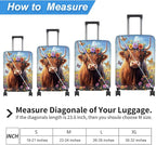 Luggage Cover Protector for 26-28 Inch Suitcases, TSA Approved Elastic Travel - Image 2