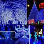 Blue Solar String Lights Outdoor, 2 Pack Total 80FT 200 LED Solar Twinkle Lights - Image 4