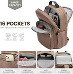 LOVEVOOK Laptop Backpack for Women 15.6 inch, Cute Womens Travel Backpack Purse - Image 3