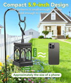 KOOPER 2 Pack Solar Lanterns Outdoor Waterproof, Brighter Hanging Solar Lantern - Image 2