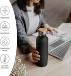 Bambaw 12 oz Insulated Water Bottle, Double Wall Metal Water Bottle Stainless - Image 3