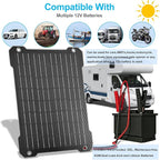 Upgraded MPPT OBDII 12W Solar car Battery Charger 12V Solar trickle Charger - Image 5