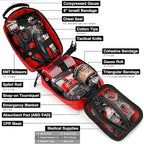 Survival First Aid Kit with Israeli Bandage, Chest Seal, Tourniquet, Tactical - Image 3